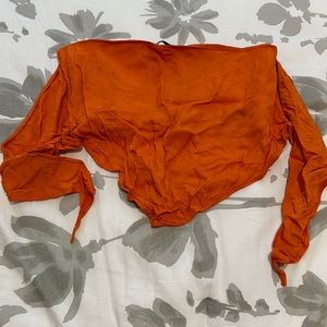 Orange Zara Triangle Top M